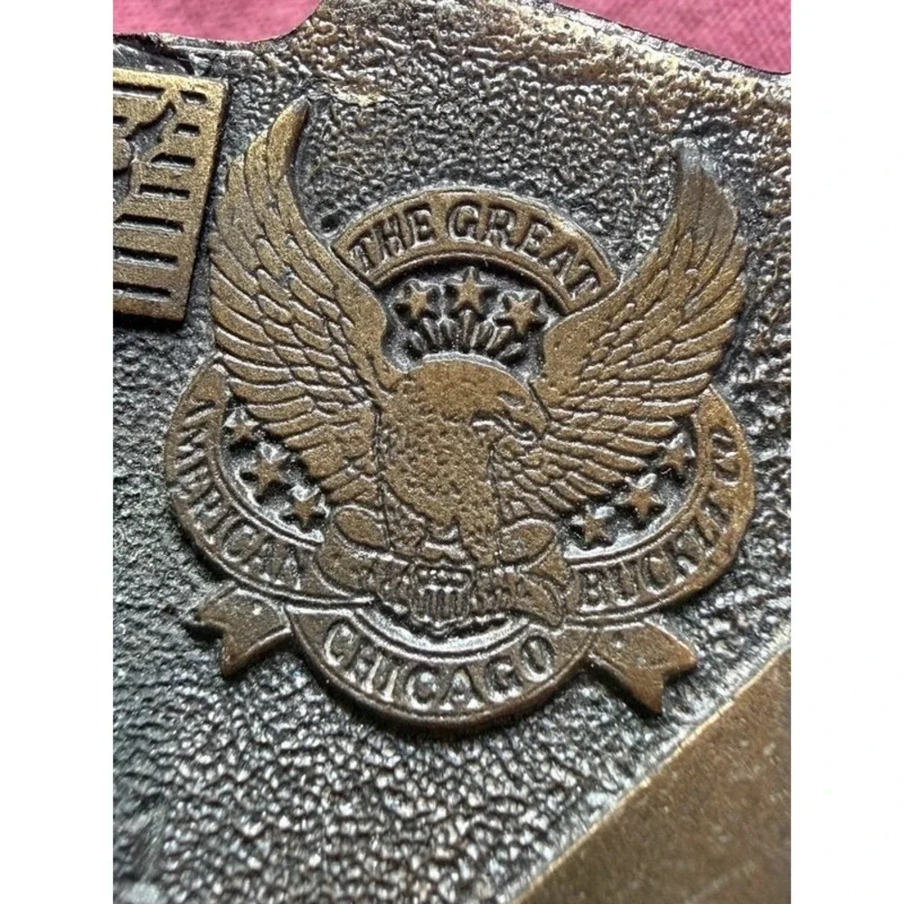 Great American Buckle Royal Flush Playing Cards Brass Belt Buckle